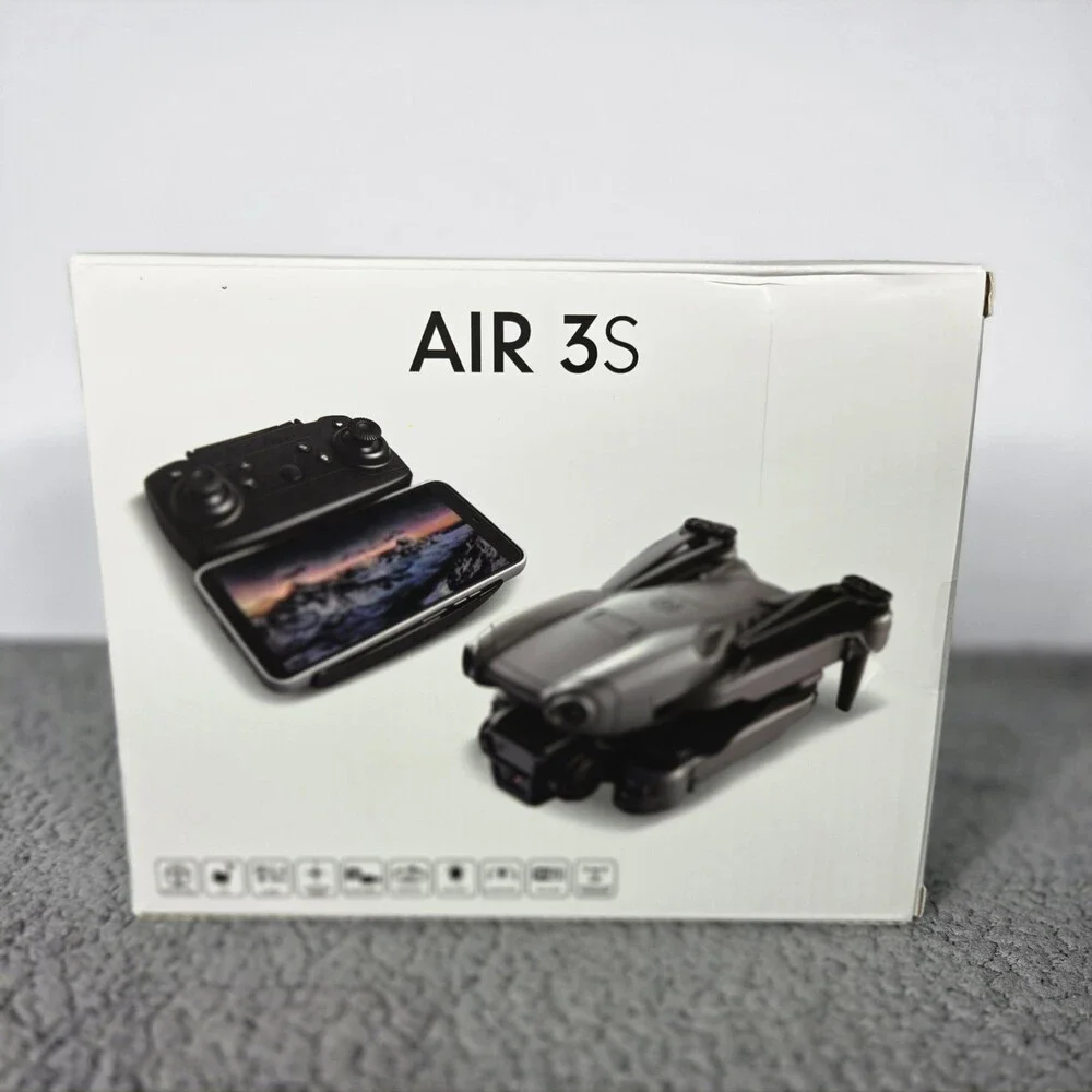 AIR 3S WiFi FPV Foldable Camera Drone w/ Remote, Headless, LED, Optical Flow